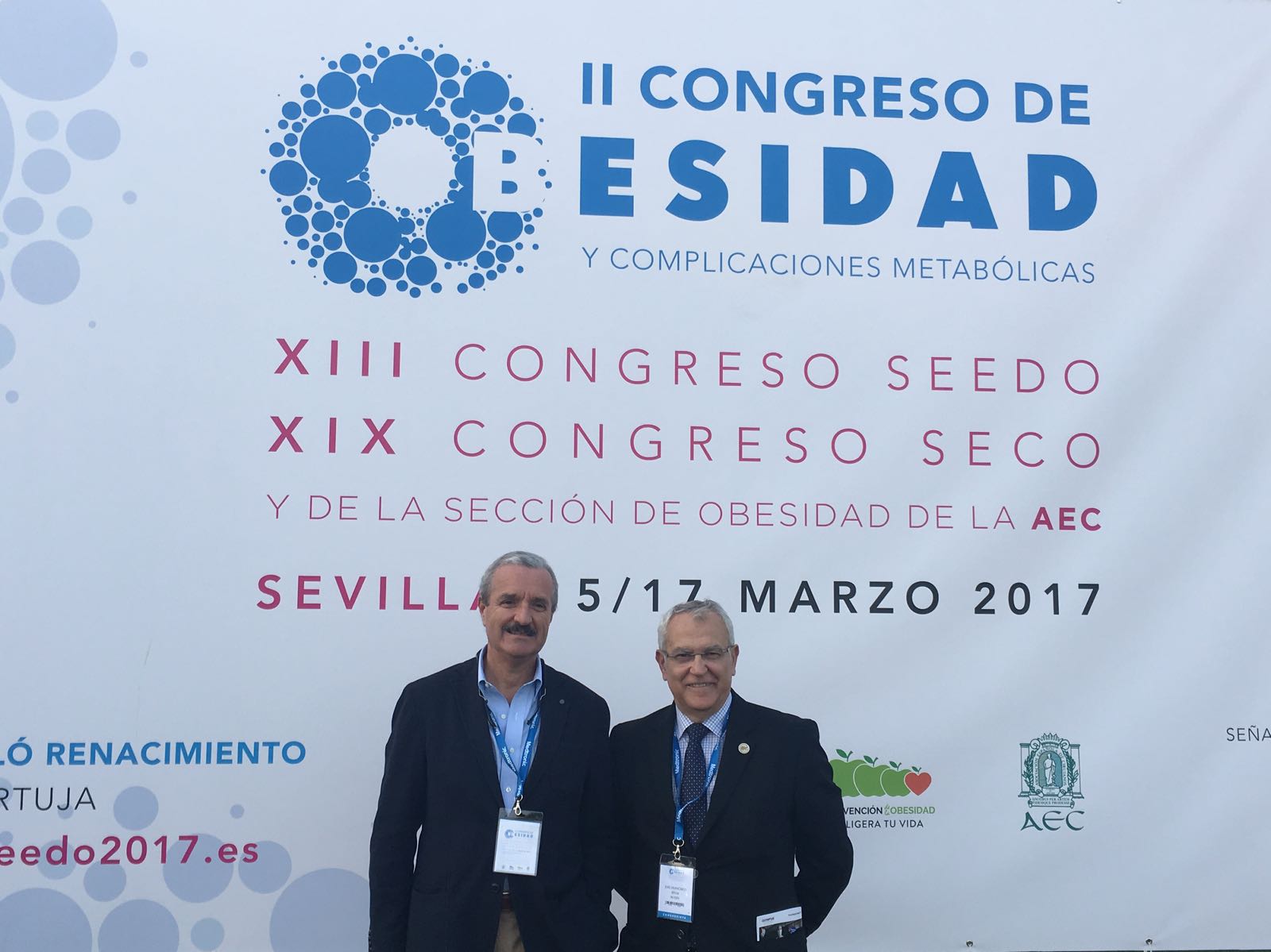 Los doctores Glückmann y Rivas en la SECO 2017